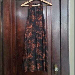 Madewell x No. 6 silk keyhole dress